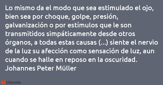 Frases de Johannes Peter Müller