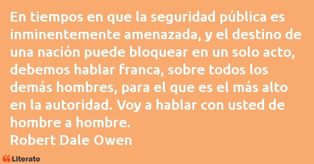 Frases de Robert Dale Owen