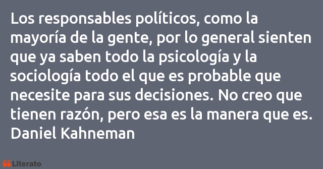 Frases de Daniel Kahneman