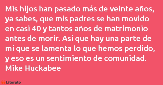 Frases de Mike Huckabee