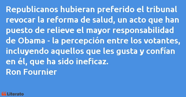 Frases de Ron Fournier