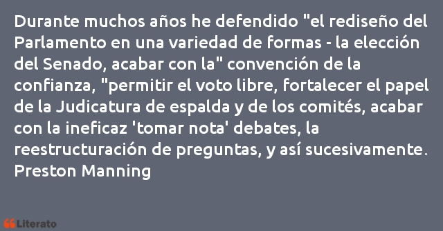 Frases de Preston Manning