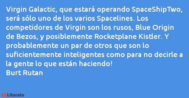 Frases de Burt Rutan