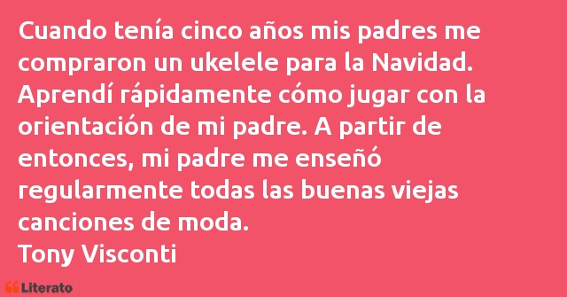 Frases de Tony Visconti