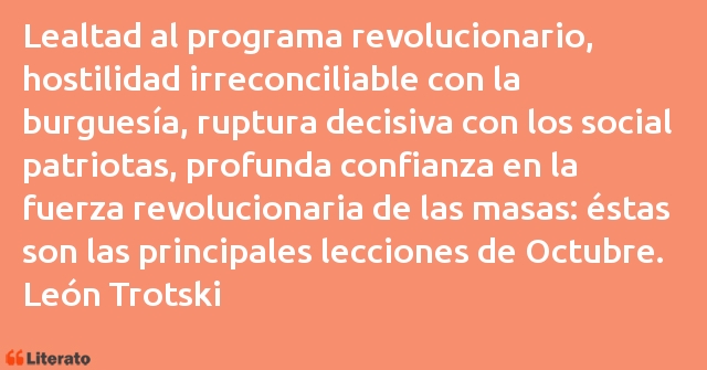 Frases de León Trotski