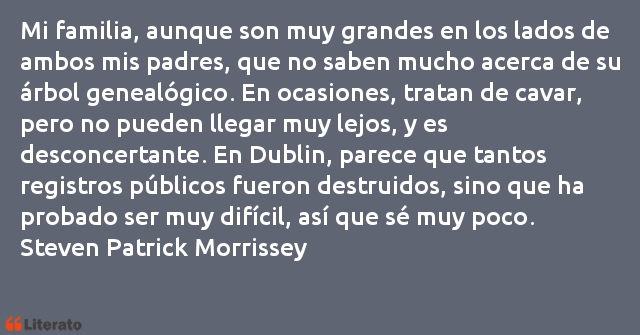 Frases de Steven Morrissey