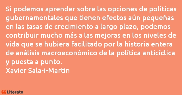 Frases de Xavier Sala-i-Martin