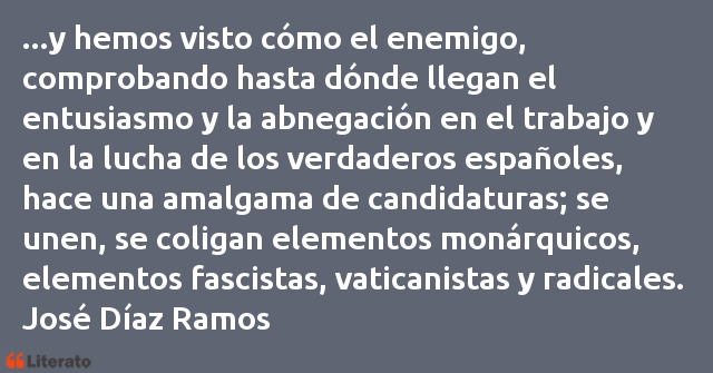 Frases de José Díaz Ramos