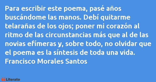 Frases de Francisco Morales Santos