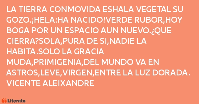 Frases de VICENTE ALEIXANDRE