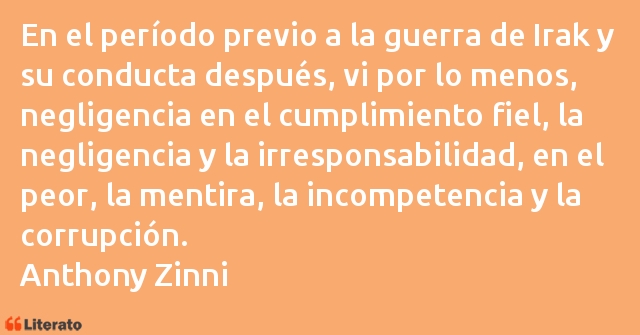 Frases de Anthony Zinni