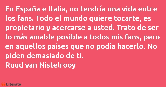 Frases de Ruud van Nistelrooy