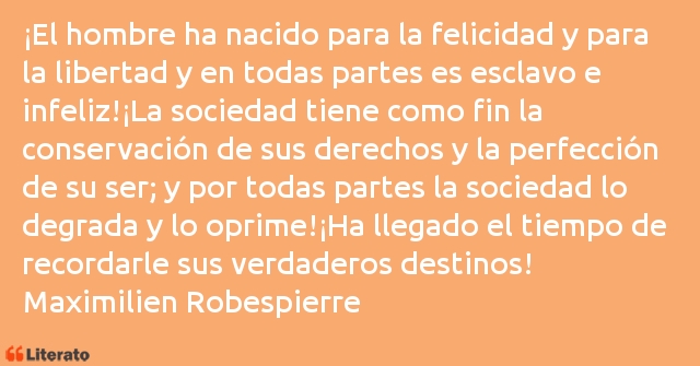 Frases de Maximilien de Robespierre