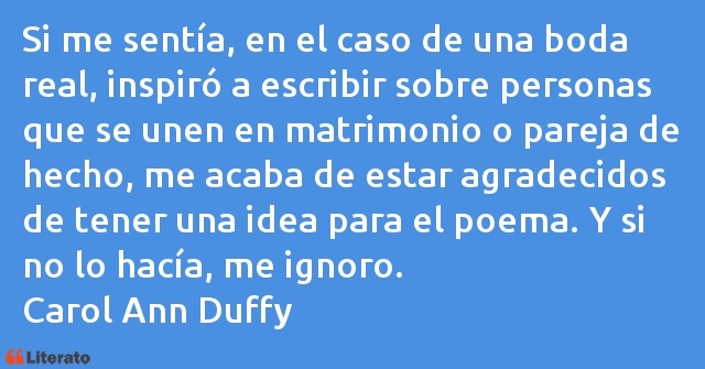 Frases de Carol Ann Duffy