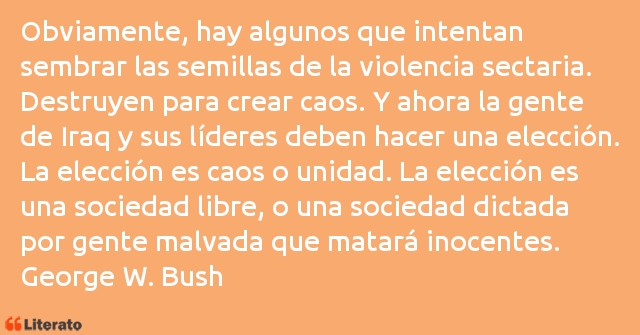 Frases de George W. Bush