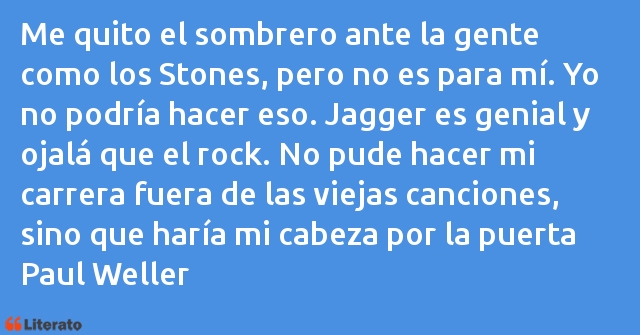 Frases de Paul Weller