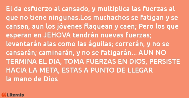 Frases de la mano de Dios