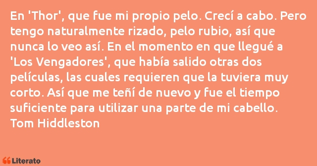 Frases de Tom Hiddleston
