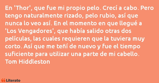 Frases de Tom Hiddleston