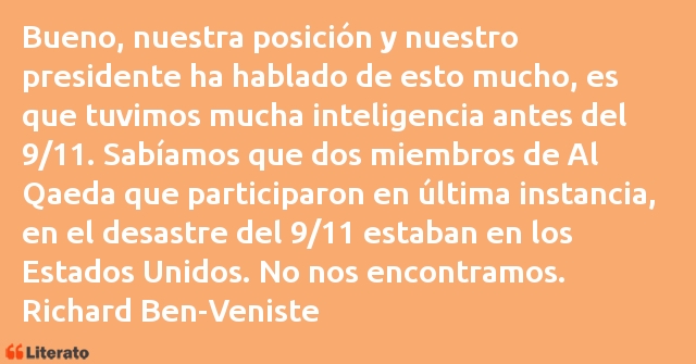 Frases de Richard Ben-Veniste