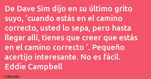 Frases de Eddie Campbell