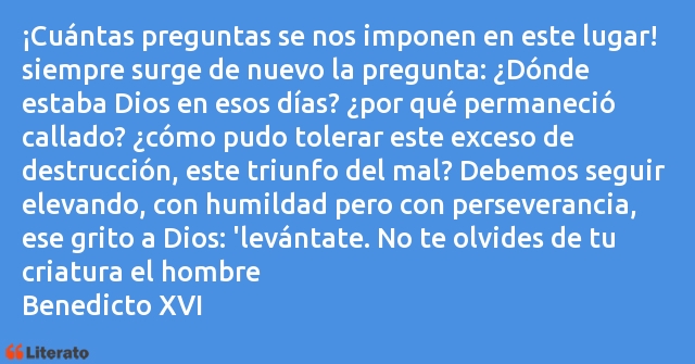 Frases de Benedicto XVI