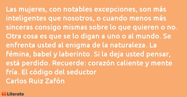 Frases de Carlos Ruiz Zafón