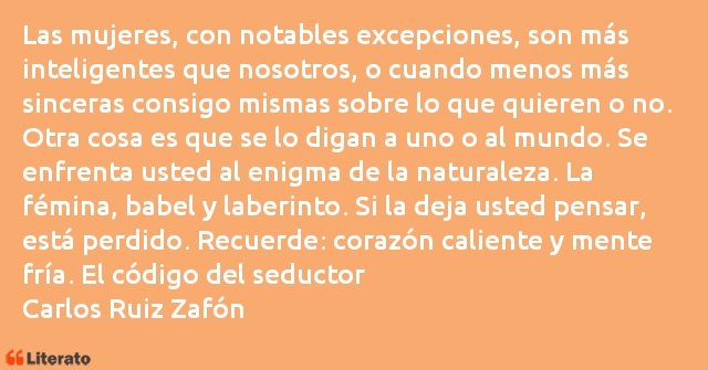 Frases de Carlos Ruiz Zafón