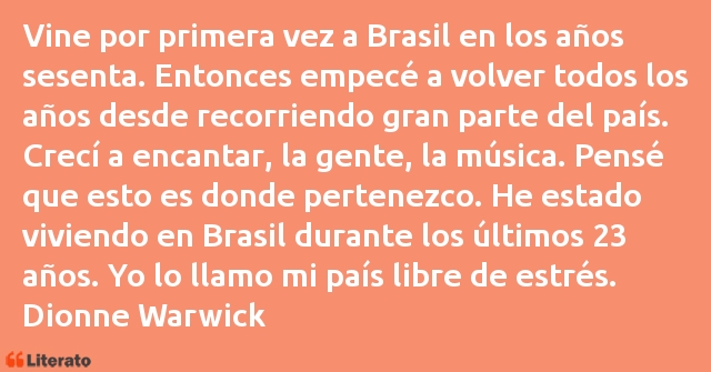 Frases de Dionne Warwick