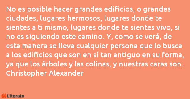 Frases de Christopher Alexander