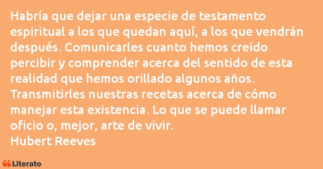 Frases de Hubert Reeves