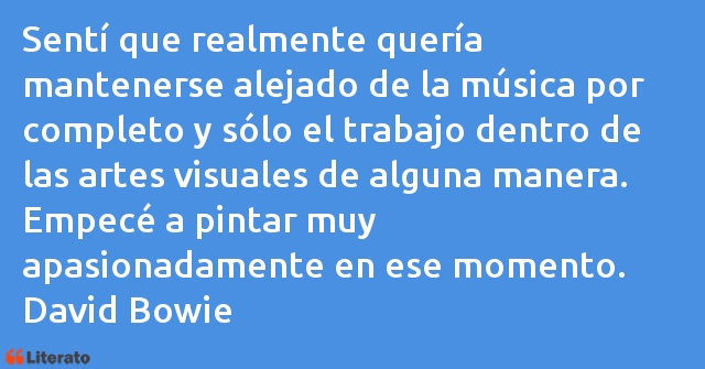 Frases de David Bowie