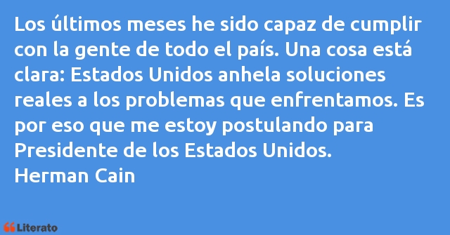 Frases de Herman Cain