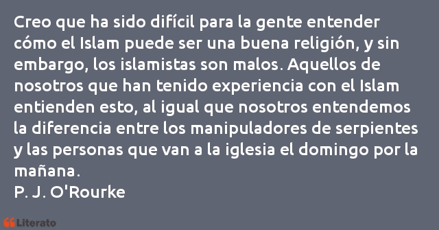 Frases de P. J. O'Rourke