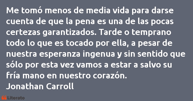 Frases de Jonathan Carroll