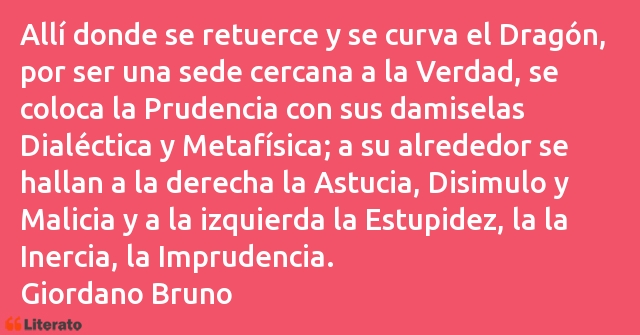 Frases de Giordano Bruno