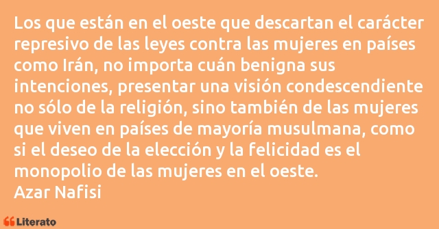 Frases de Azar Nafisi