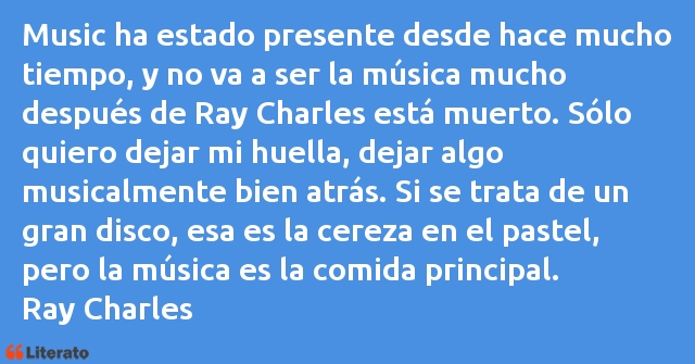 Frases de Ray Charles