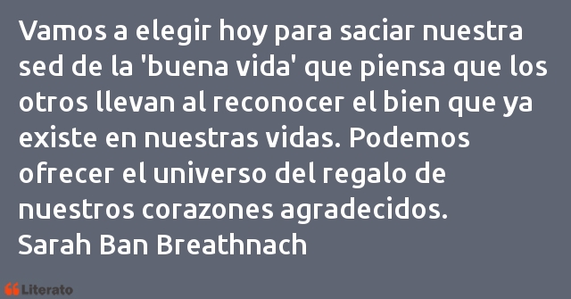 Frases de Sarah Ban Breathnach