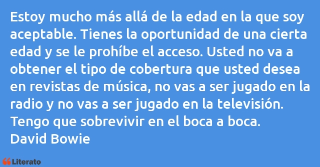 Frases de David Bowie