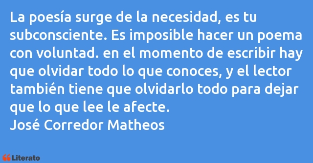 Frases de José Corredor Matheos