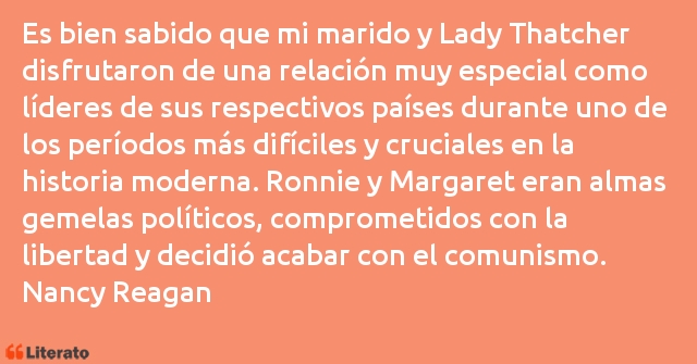 Frases de Nancy Reagan