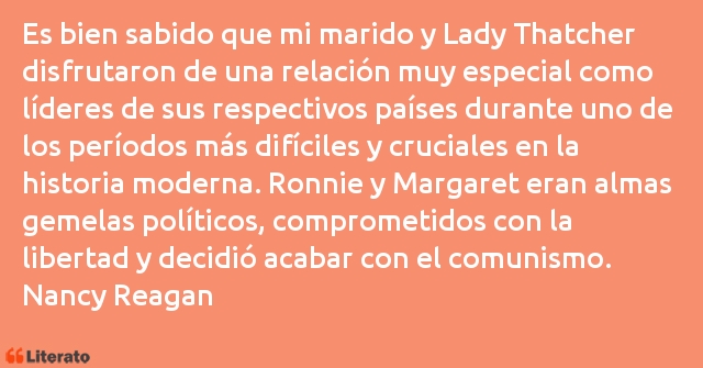 Frases de Nancy Reagan