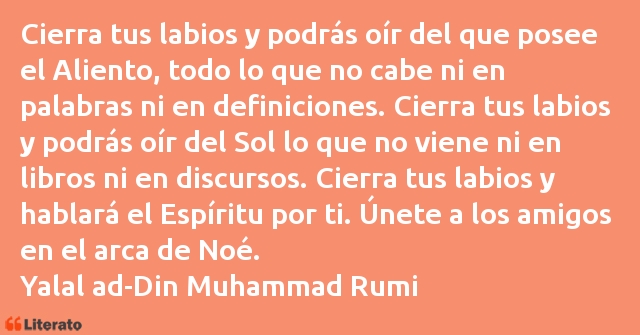 Frases de Yalal ad-Din Muhammad Rumi