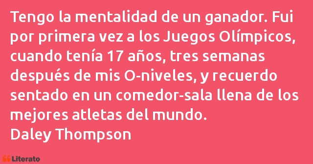 Frases de Daley Thompson