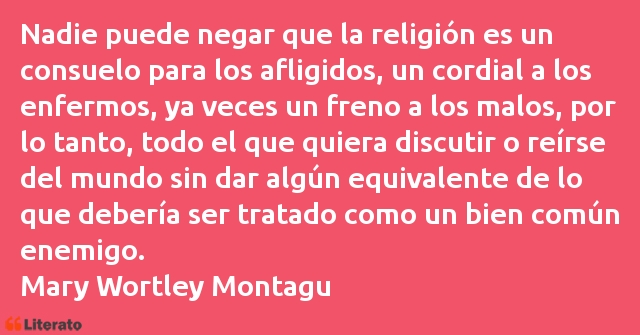 Frases de Mary Wortley Montagu