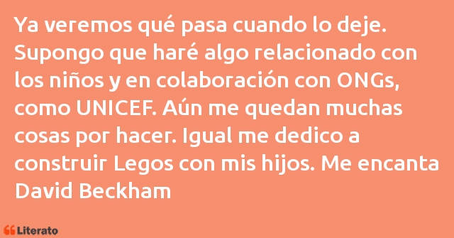 Frases de David Beckham