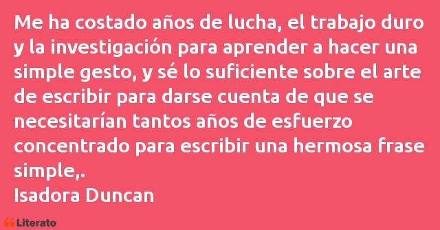 Frases de Isadora Duncan