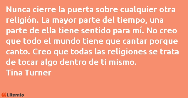 Frases de Tina Turner