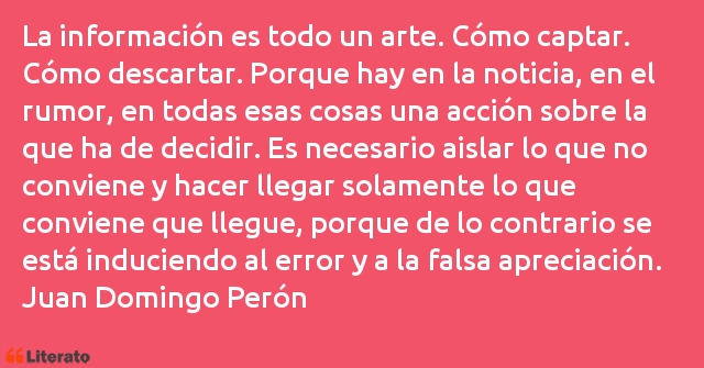 Frases de Juan Domingo Perón